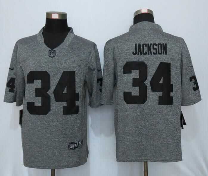 Nike Limited Oakland Raiders #34 Jackson Gray Men's Stitched Gridiron Gray Jersey,We sell and wholesale Nike Limited Oakland Raiders #34 Jackson Gray Men's Stitched Gridiron Gray Jersey on line form chian!